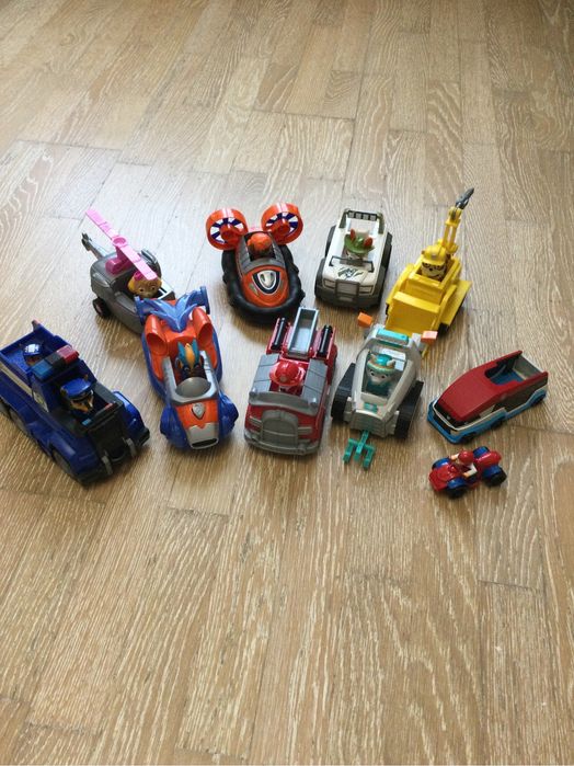 Колекція героїв на машинках Щенячий патруль 9 штук