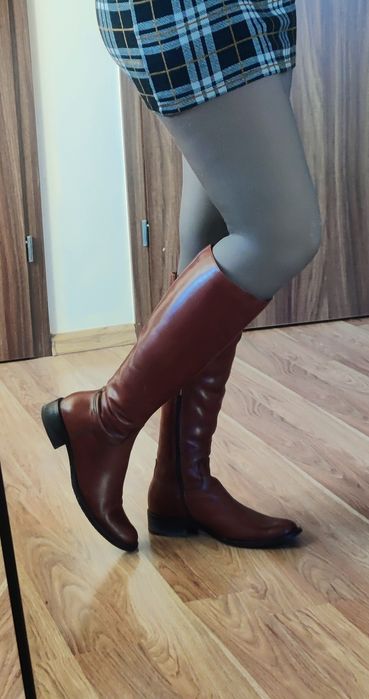 Buty cowbojki kozaki skóra naturalna 39 Gino Rossi