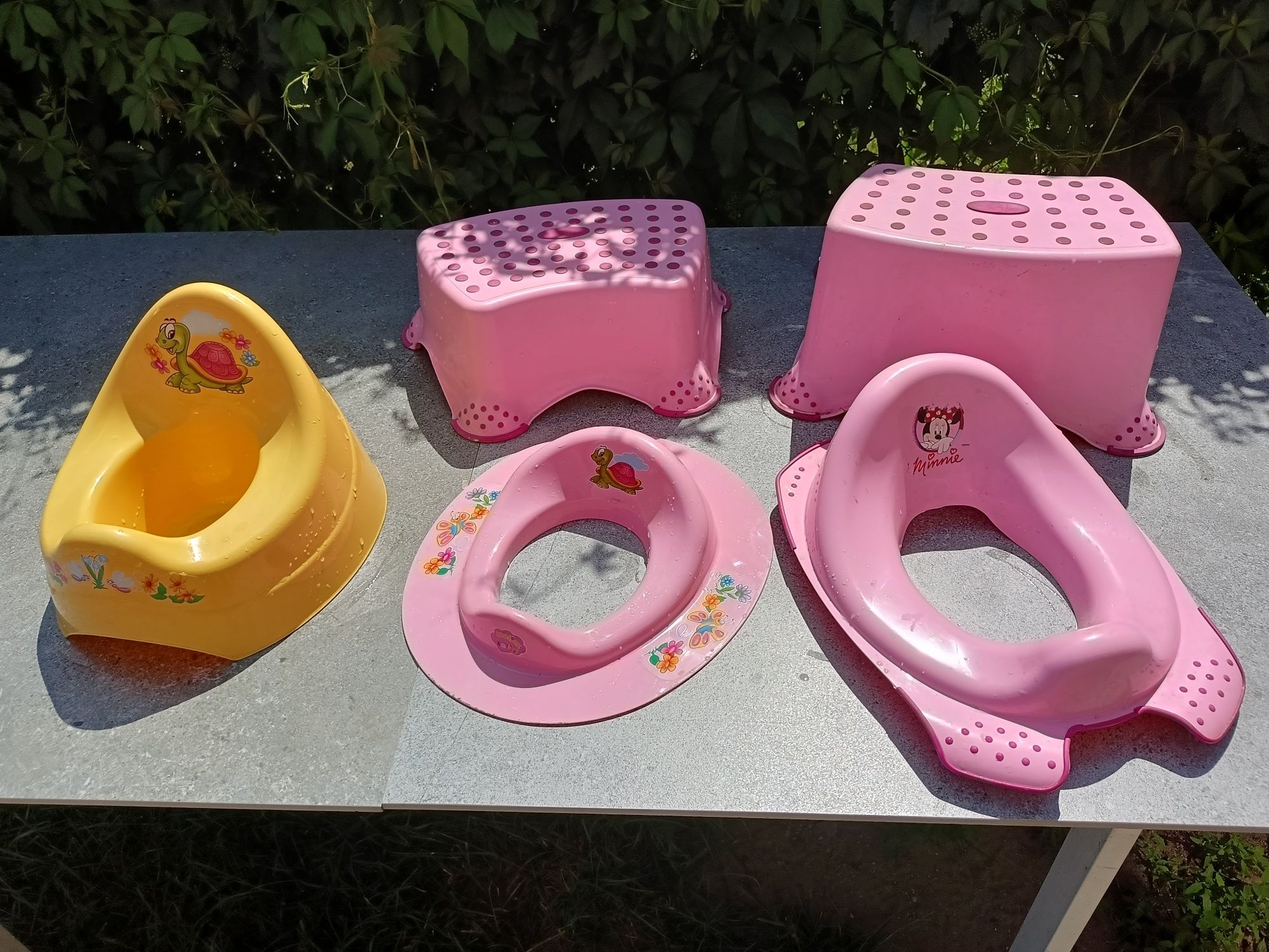Nakładki na toaletę, schodki, nocnik komplet Disney Minnie Mouse
