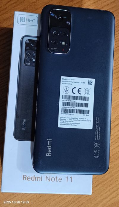 Redmi Note 11 , NFC , 6/128gb., Під відновленням або на запчастини.