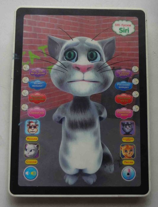 Детский интерактивный планшет говорящий 3D Кот Том