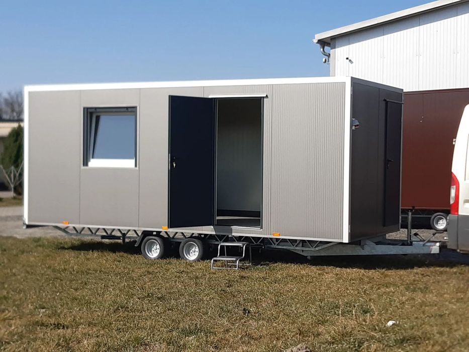 Przyczepa mieszkalna socjalna barak kontener domek kemping kamper