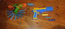 Nerf com luz e pistola de brincar