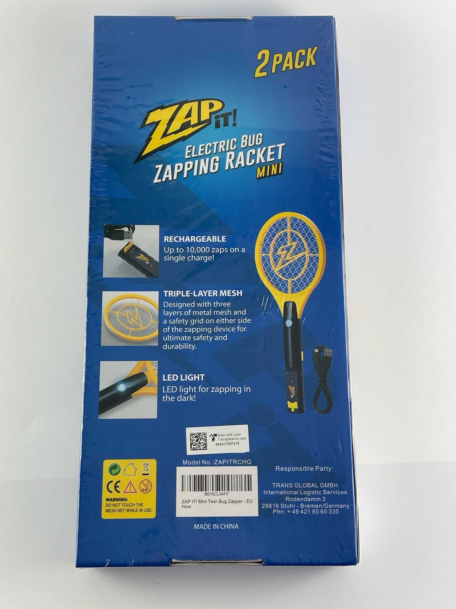 ZAP IT Packa/ łapka Elektryczna na Owady 2 szt.  (A109)