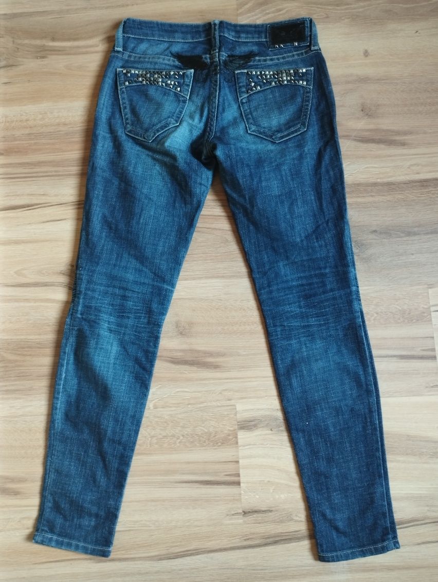 Dżinsy jeansy Robin's Jean rozmiar 26(XS) damskie męskie granatowe nie