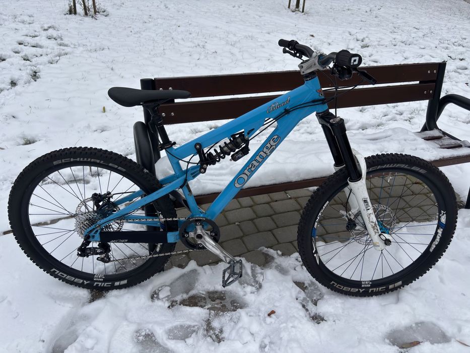 rower orange blood mtb enduro dh trail fr marzocchi fox sram avid