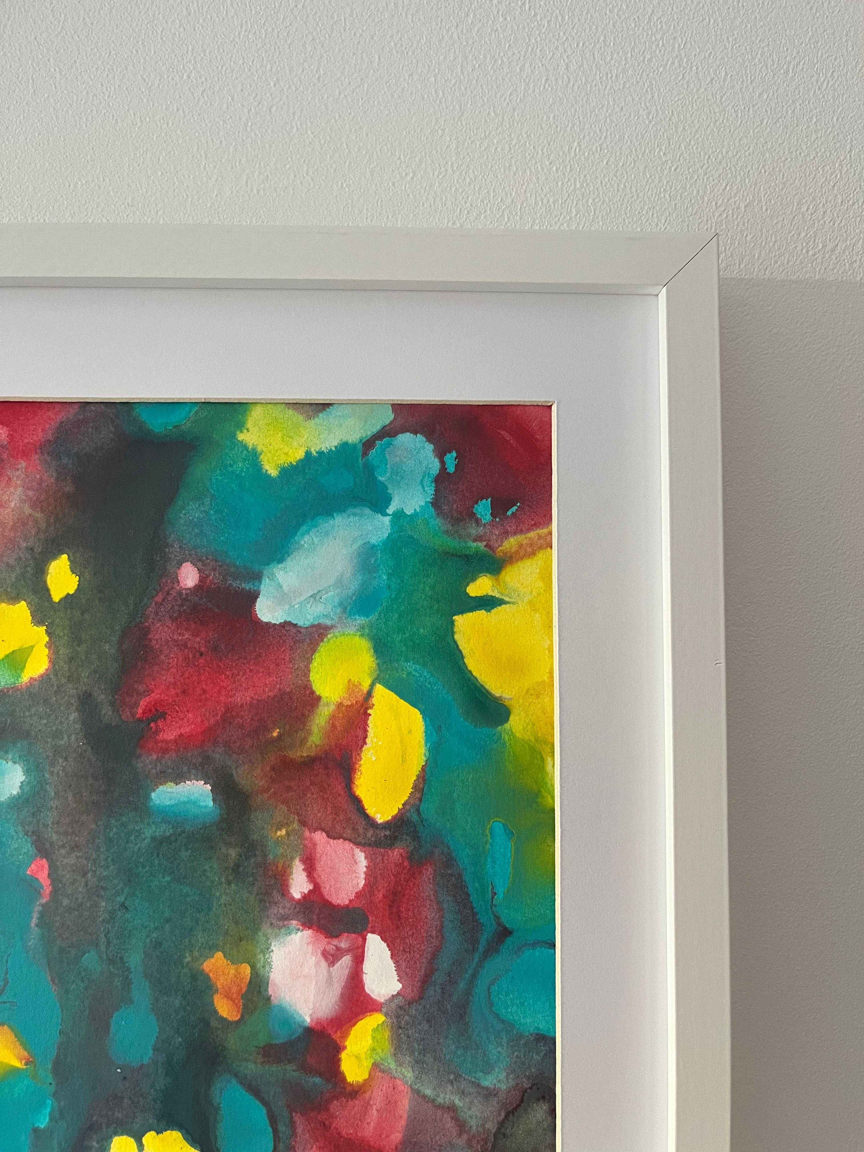 Pintura abstrata em acrílico