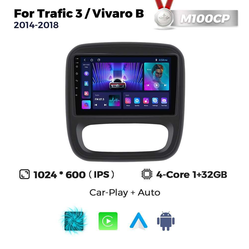 Штатна магнітола  Renault Trafic Opel Vivaro GPS навігація android