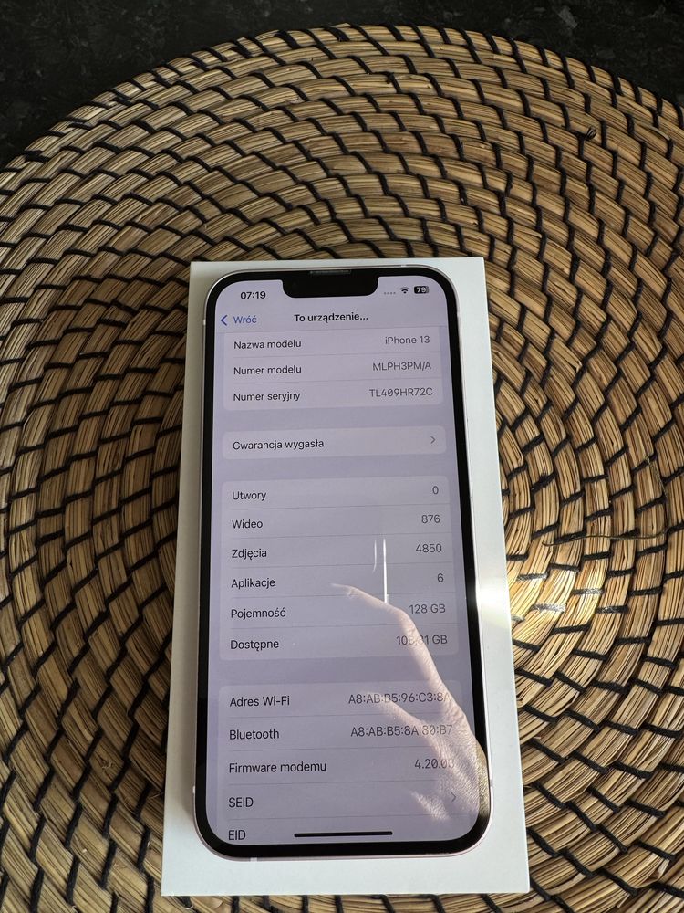 Apple Iphone 13 128gb Rose Pink jak nówka