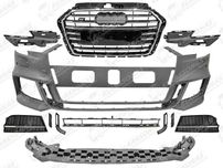 Бампер передній AUDI A3 (8V), 06.2016 - 03.2020 комплект тюнинг S3