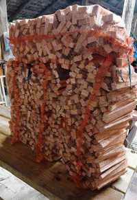 drewno rozpałkowe suche opałowe transport za darmo worek 70x45