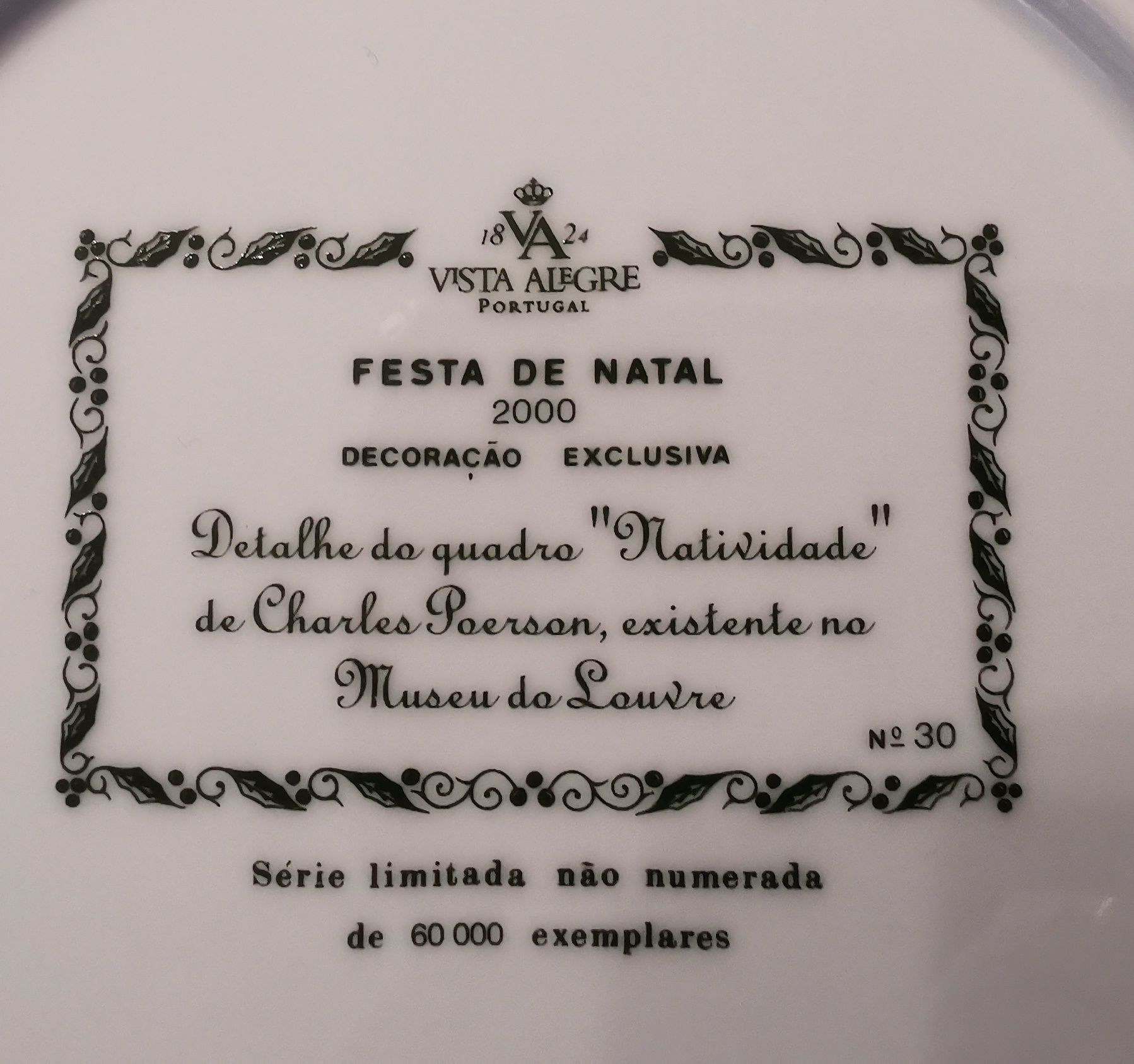 Pratos Natalícios Vista Alegre 1997/03