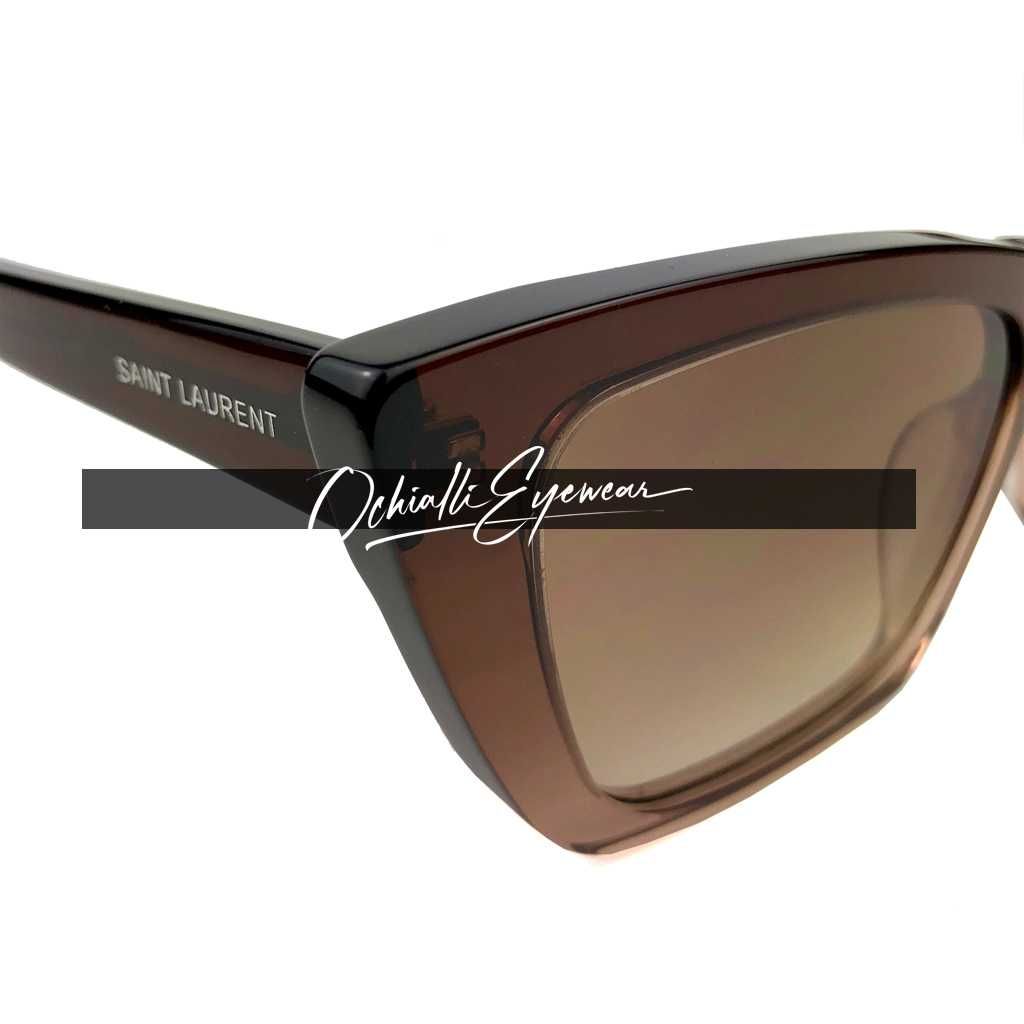 Okulary przeciwsłoneczne YSL SL276 Mica brązowe z pudełkiem