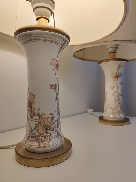 AK Keiser Vintage • Set Exclusivo de 2 Candeeiros de Mesa em Porcelana