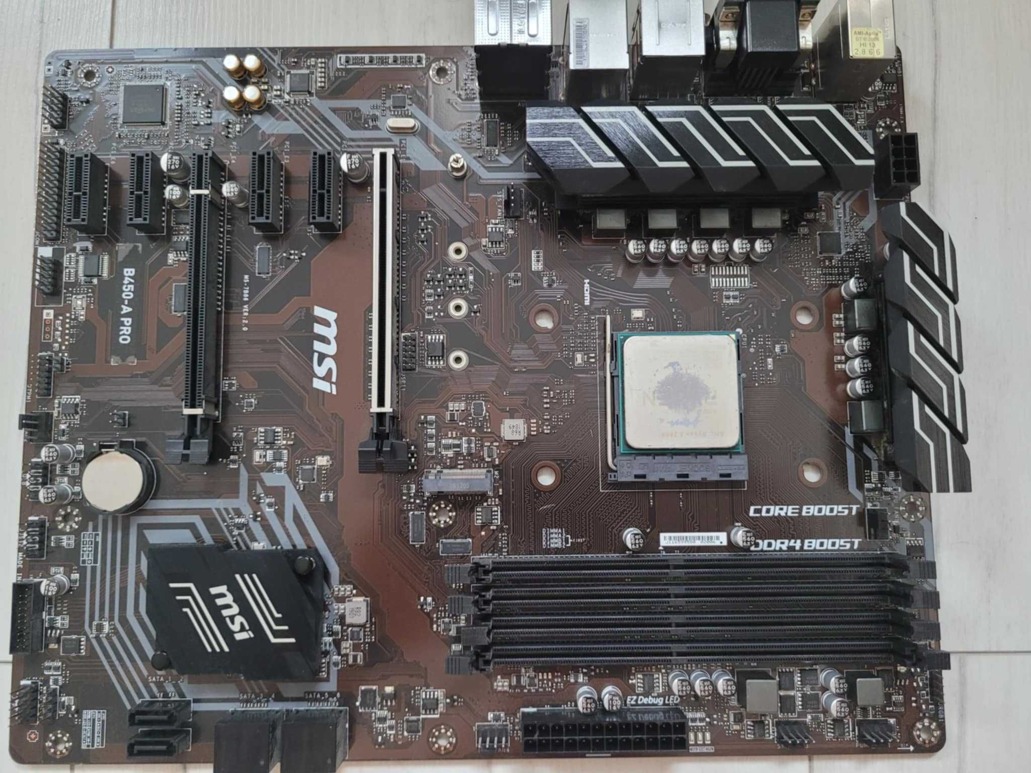 GTX 970 AMD Ryzen 5 2600 Płyta główna B450-A PRO Zasilacz XFX XTR 550W