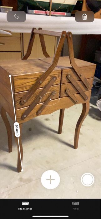 Mala de costura alta antiga