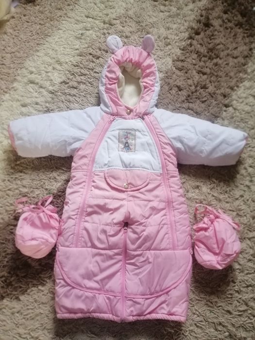 Детский тёплый красивый комбинезон