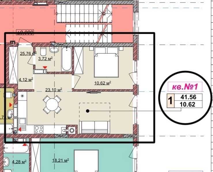 Продаж 1-но кімнатноі квартири в ЖК В4