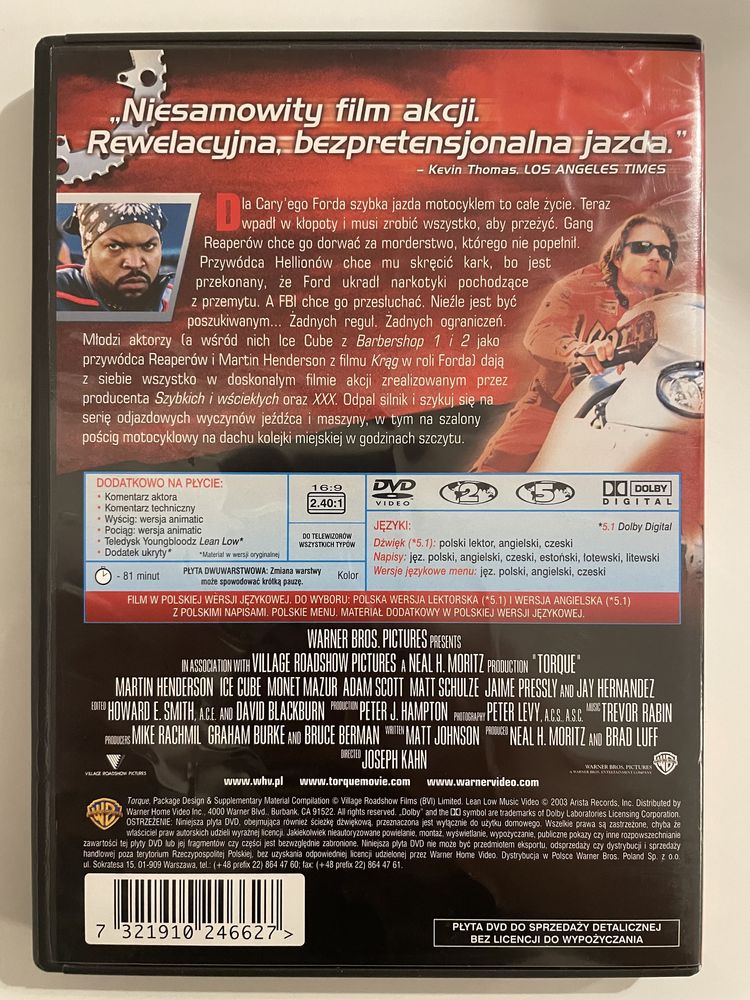 Torque - Jazda na krawędzi -DVD
