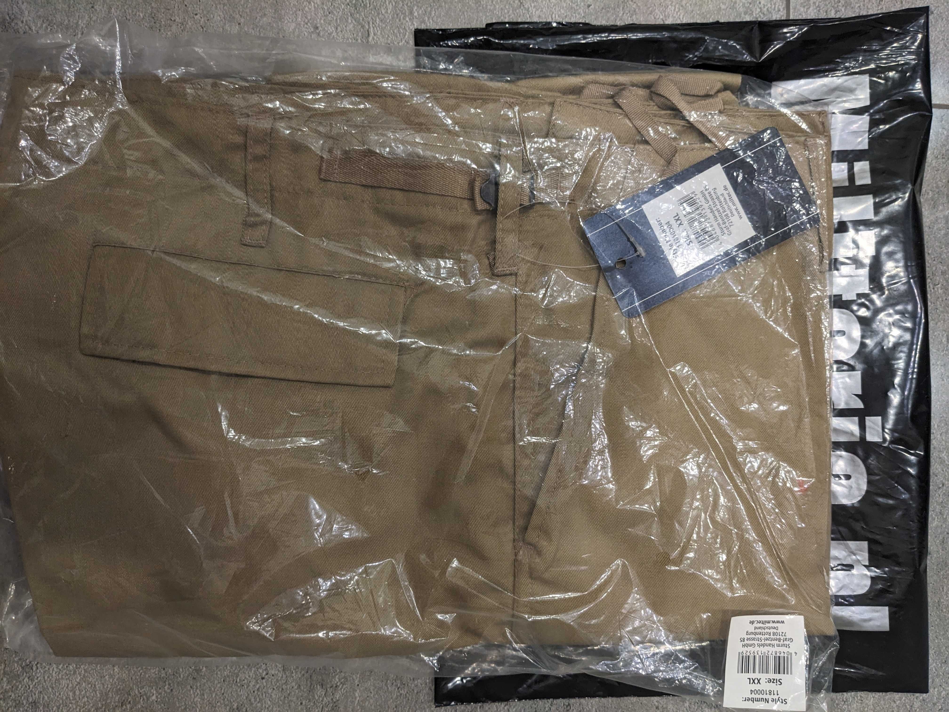NOWE Spodnie Bojówki MIL-TEC US Ranger BDU Khaki (beżowy/piaskowy) XXL