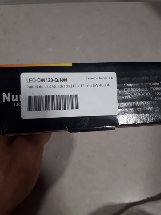 Painel led  quadrado (12cm x 12cm) 6w