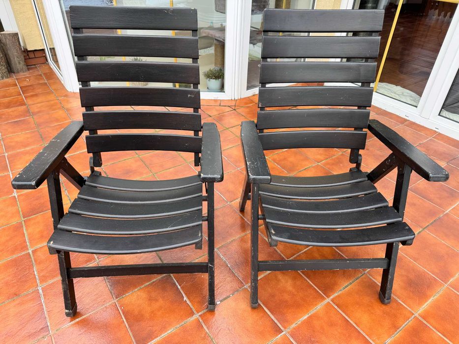 Drewniane fotele ogrodowe leżak krzesło fotel wypoczynek meble leżanka