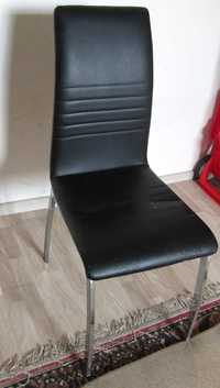 Krzesła na metalowych nogach w obiciu z ekoskóry, solidne, mocne