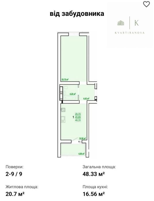 ЖК Сказка, продажа 1к квартиры