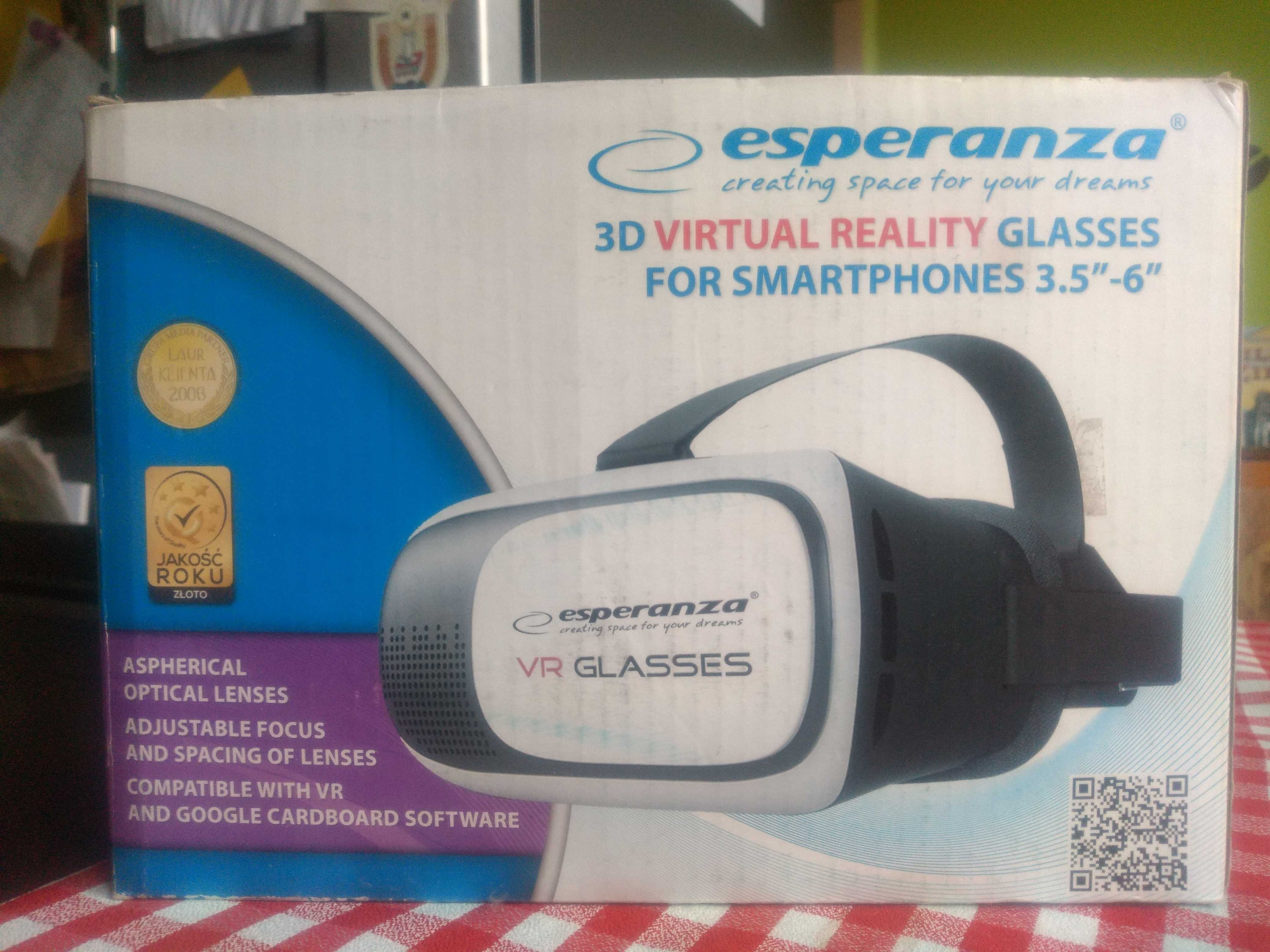 Okulary 3D VR do smartfonów 3,5-6'