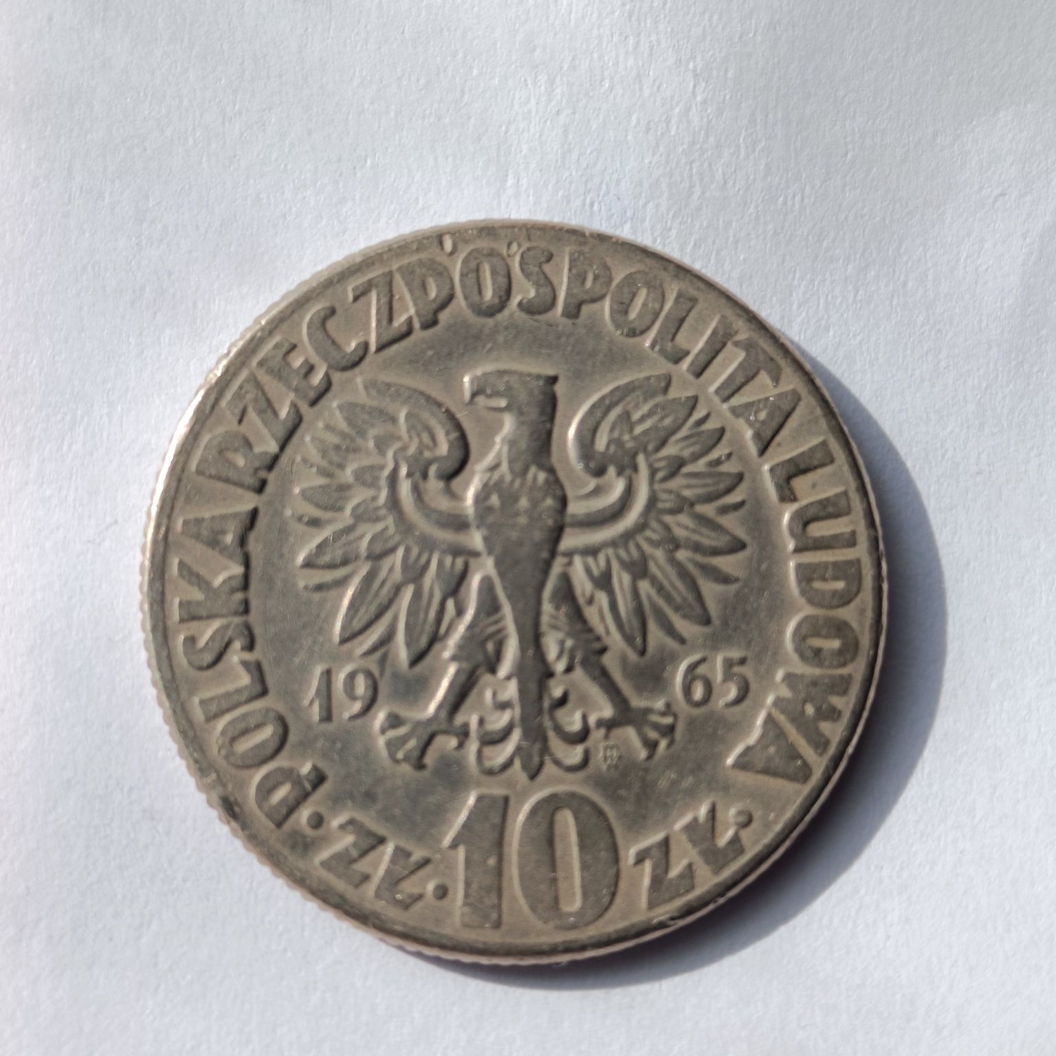 Moneta Mikołaj Kopernik 1965 PRL 10 złotych