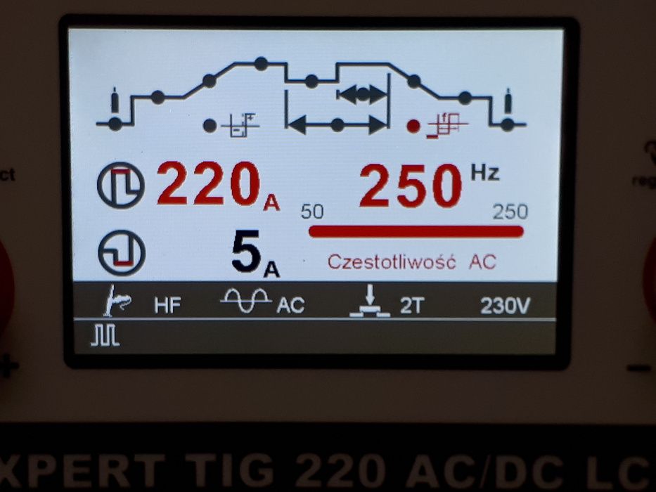 Spawarka Inwertorowa TECNOTIG 215 AC/DC PULSE DIGITAL Alluminium