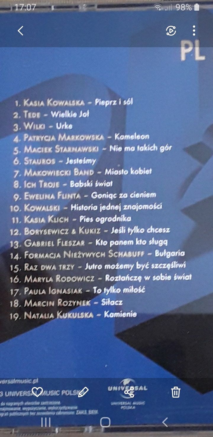 Składanka polskich przebojów pt.Pl.2003 vol.2 płyta CD