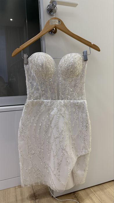 Сукня весільна коротка S