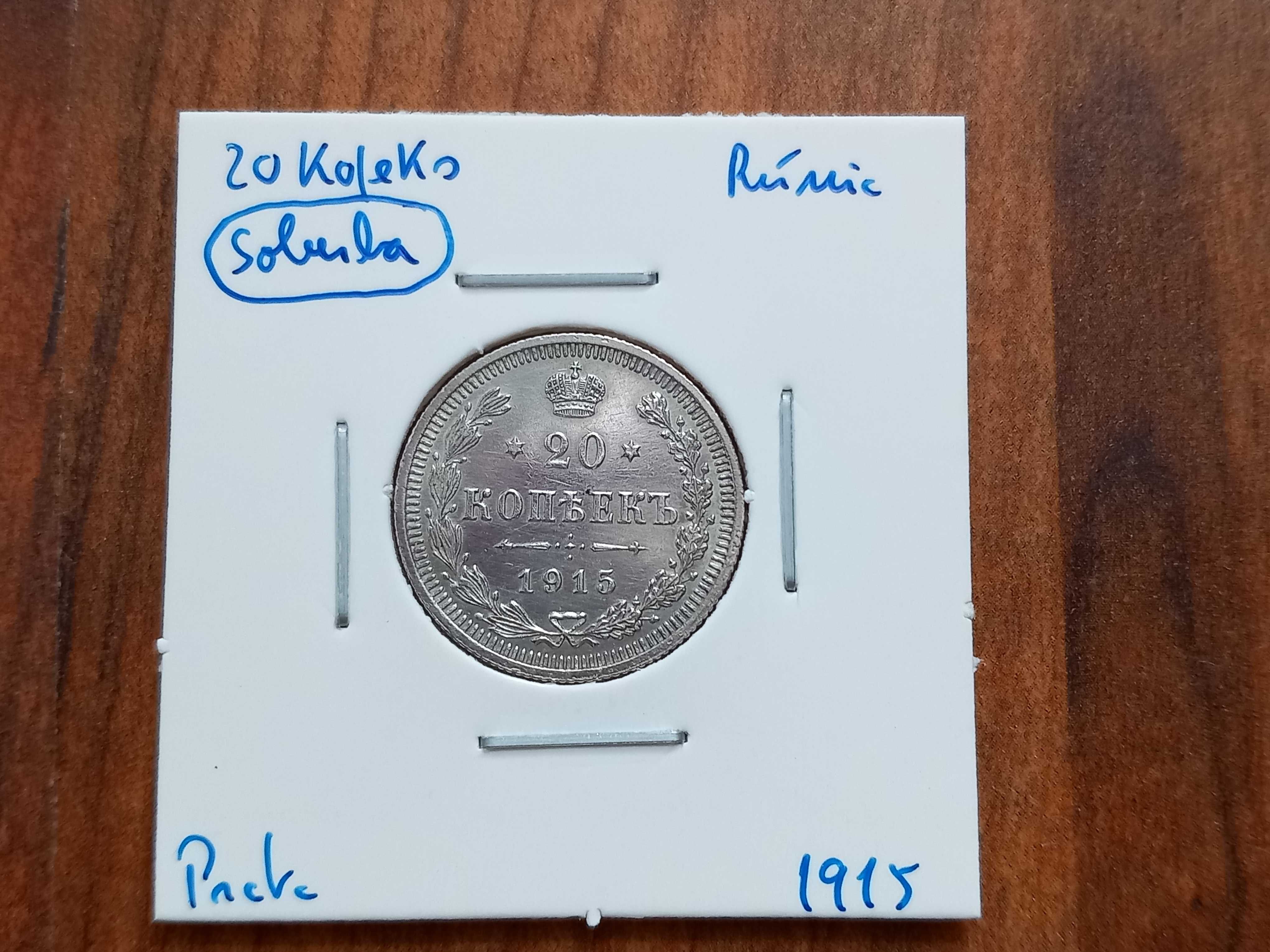 Moeda 20 Kopeks 1915 Rússia  - Soberba!!!