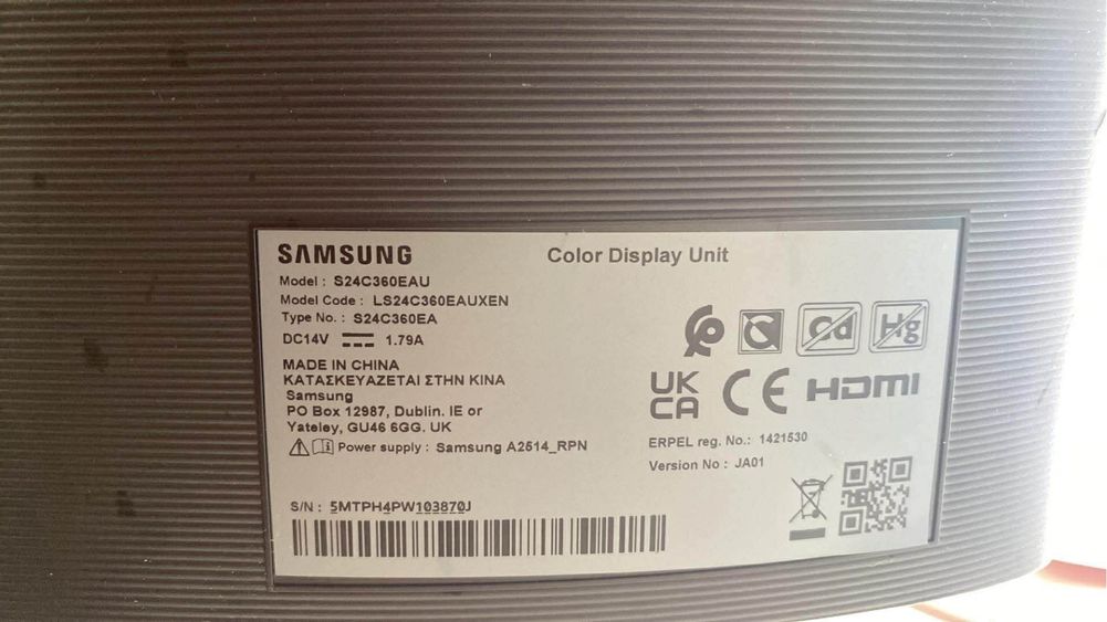 monitor samsung e24c360eau