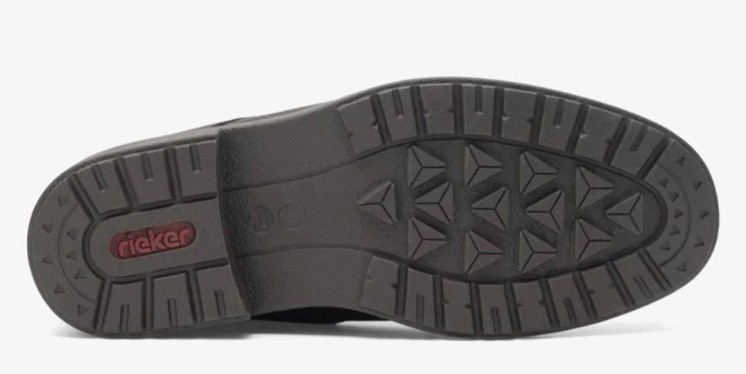 -50% Buty meskie ocieplane RIEKER 40 Skora nat. Antyposlizgowe Ciemny