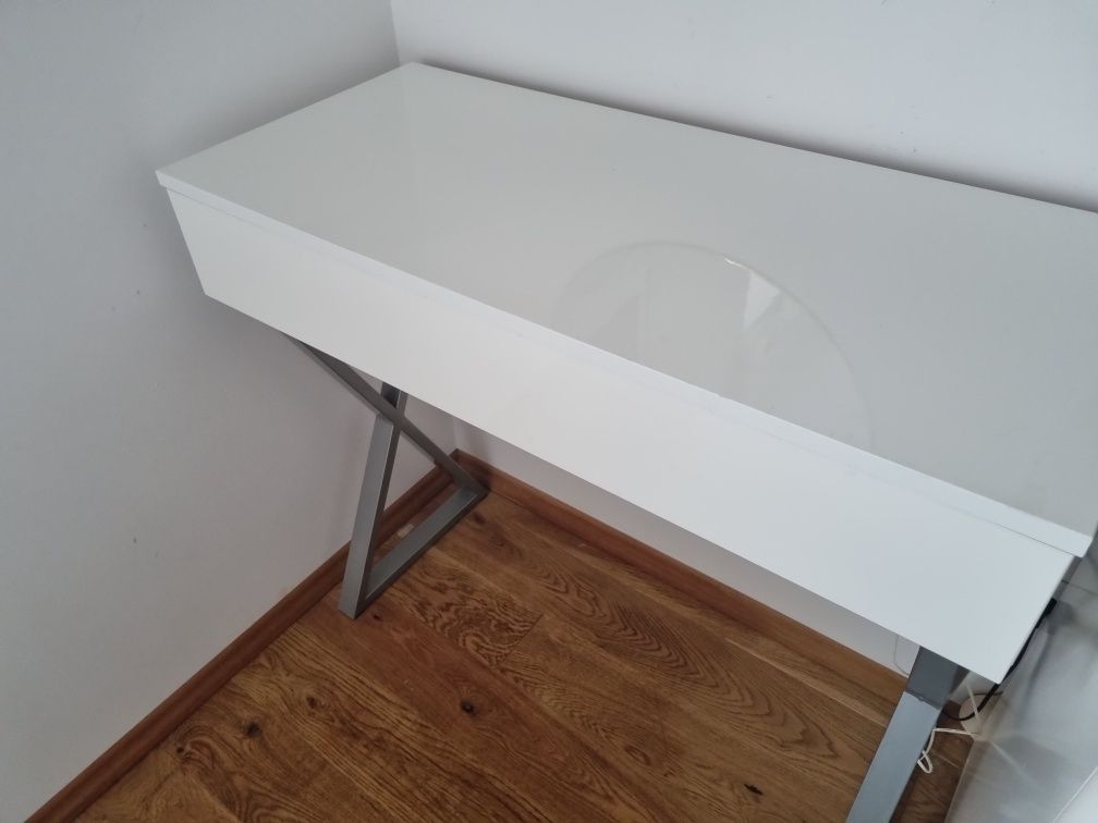 Toaletka / konsola  cała w połysku 90  cm