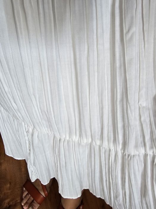 Spódnica biala długa L