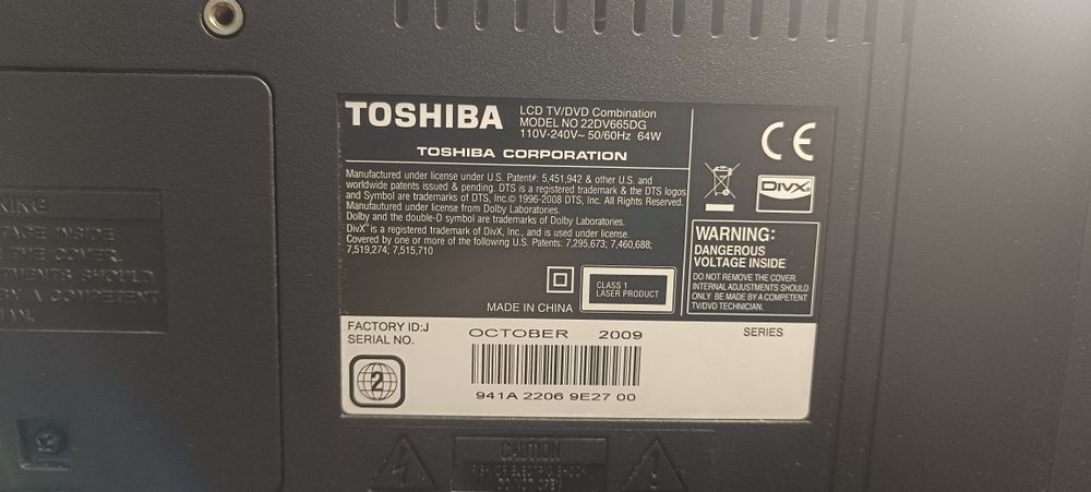 Telewizor Toshiba 22" z wbudowanym DVD