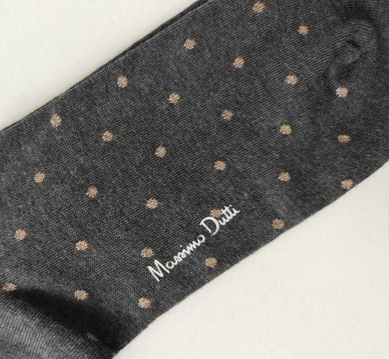 Massimo dutti чоловічі бавовняні високі шкарпетки в горошок