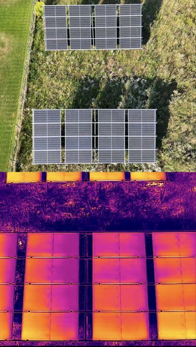 Inspekcje  dronem – fotowoltaika, dachy, budynki, poszukiwania