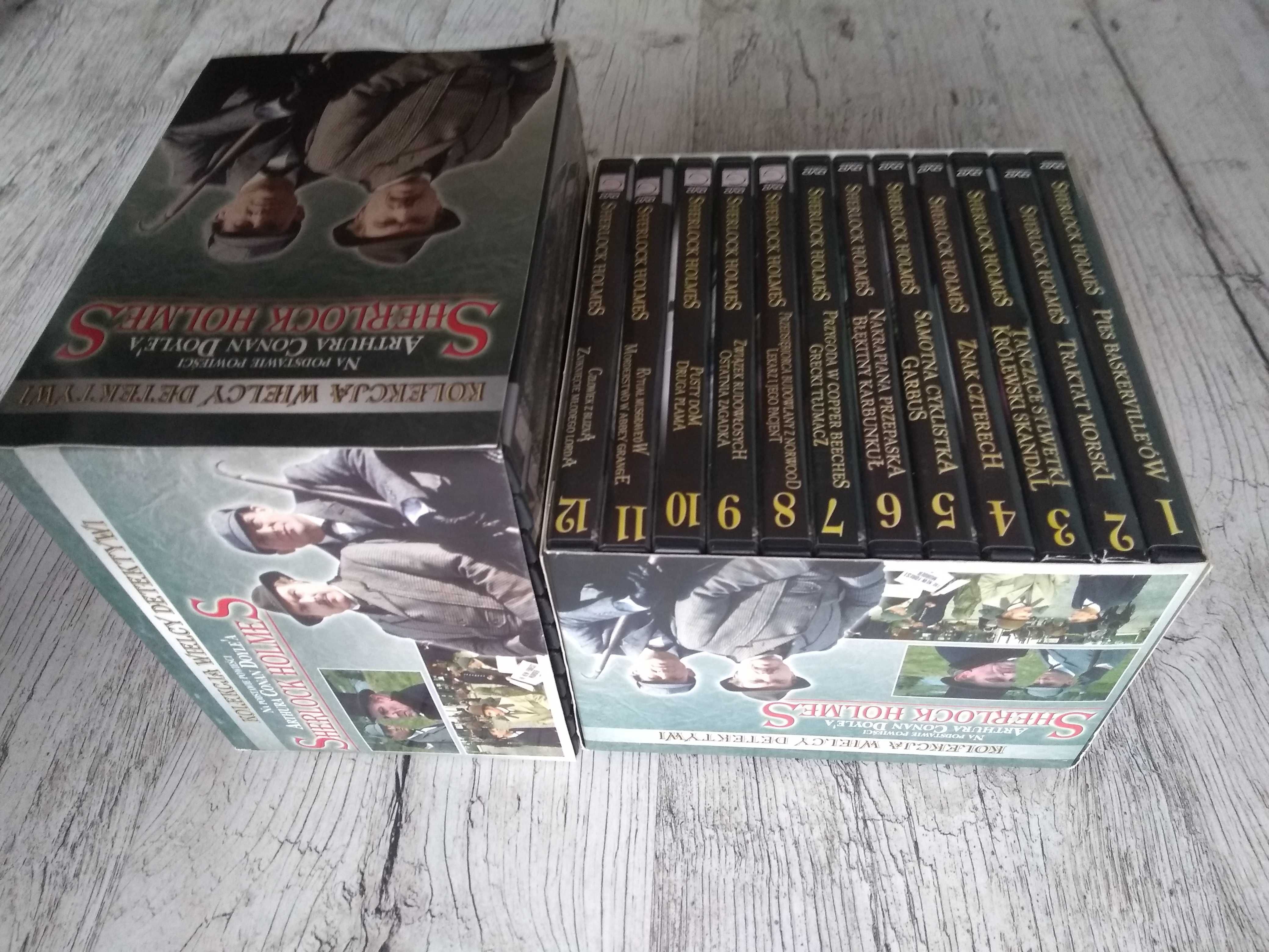 Kolekcja Sherlock Holmes -DVD- box, komplet 27 płyt, polski lektor