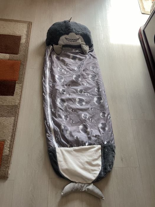 Saco cama crianca tubarao