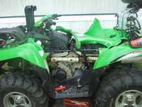 arctic cat 650 uszkodzony dyfer wariator silnik zaplon rama wahacz wal