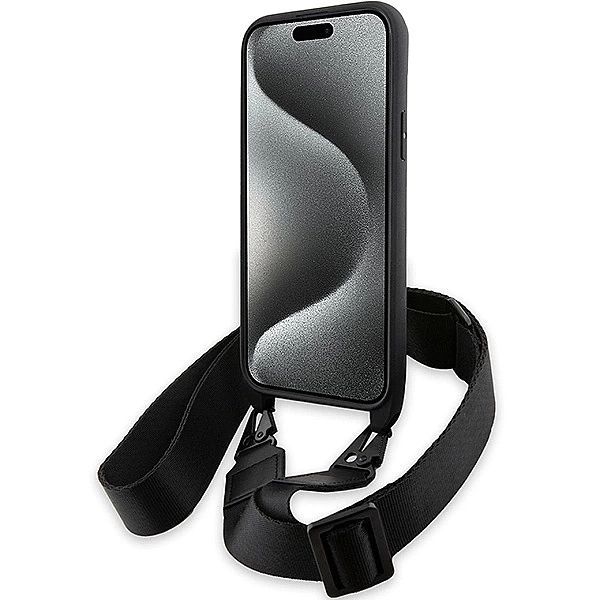 Etui Bmw M Edition Carbon Tricolor Lines & Strap na iPhone 15 Plus / 1