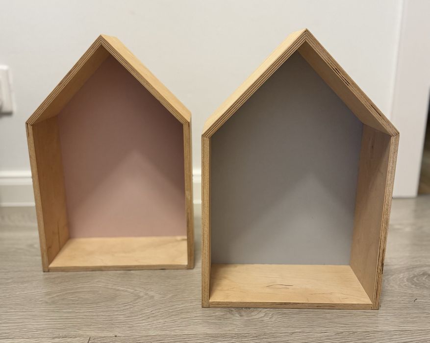 Półki domki drewniane