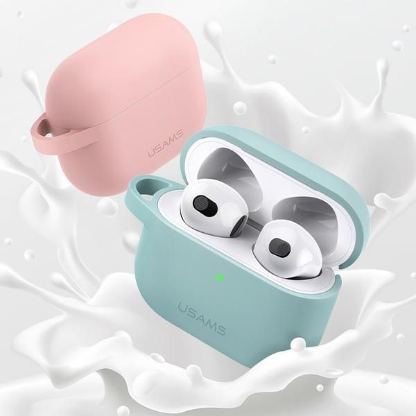 Usams Etui Ochronne Do Airpods 3 Silicon Różowy/Pink Bh741Ap03