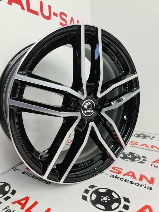 Nowe alufelgi SKODA 18" 5x112 KaroQ KodiaQ Octavia SuperB Dark-Poler