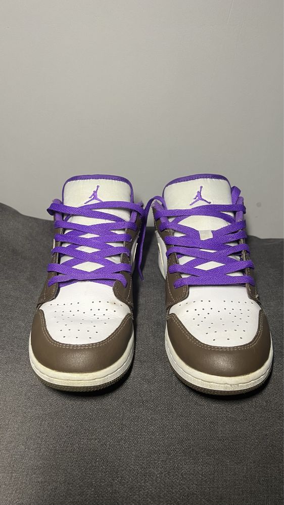 Кроссовки Jordan 1 Low GS Purple Mocha, 39