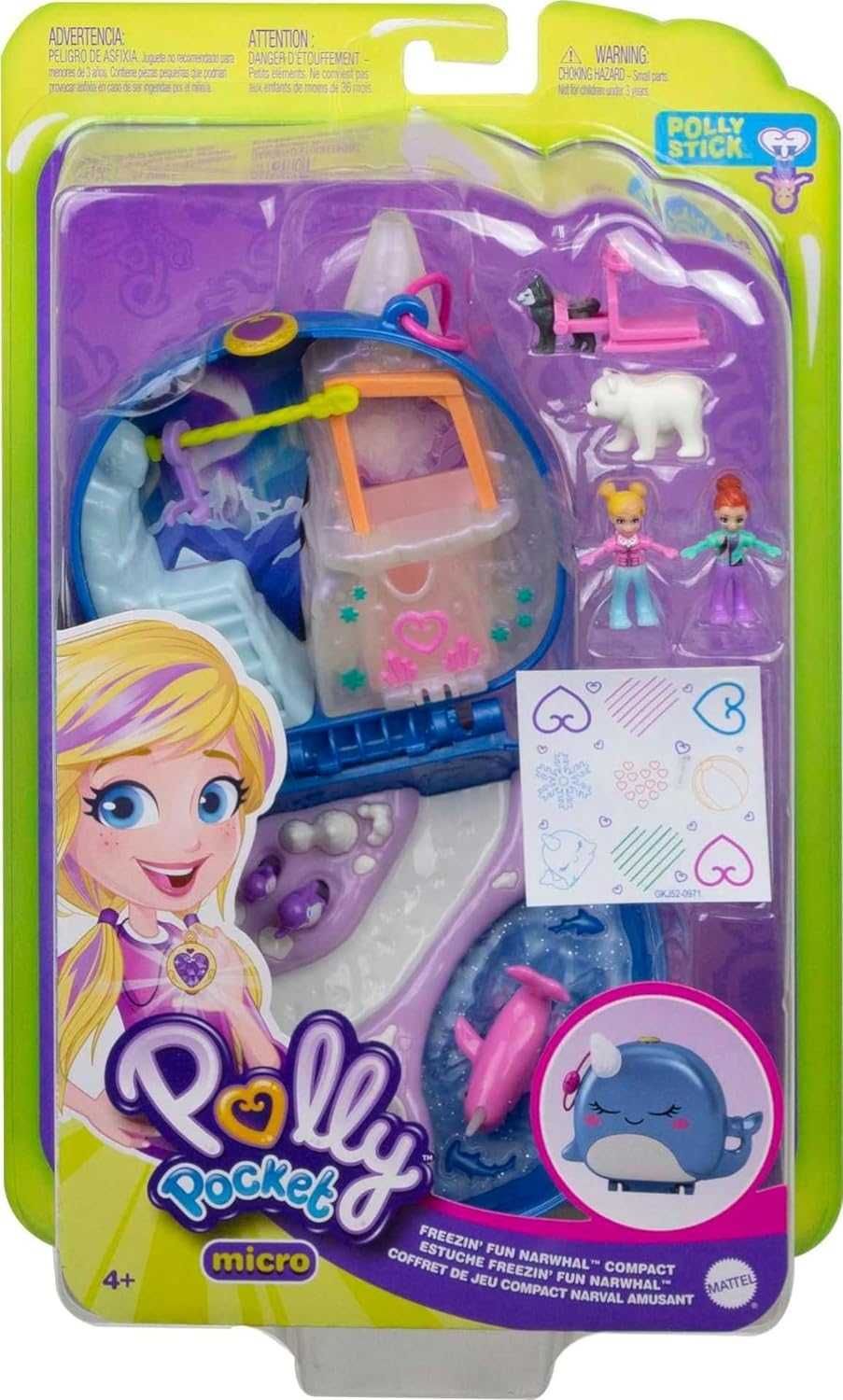 Поллі покет нарвал Polly Pocket Freezin Fun Narwhal